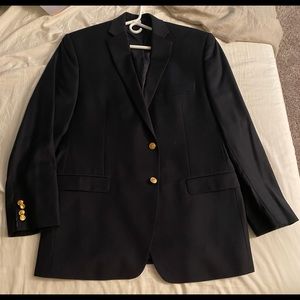 Polo Ralph Lauren Navy Suit Jacket 44L 100% Wool